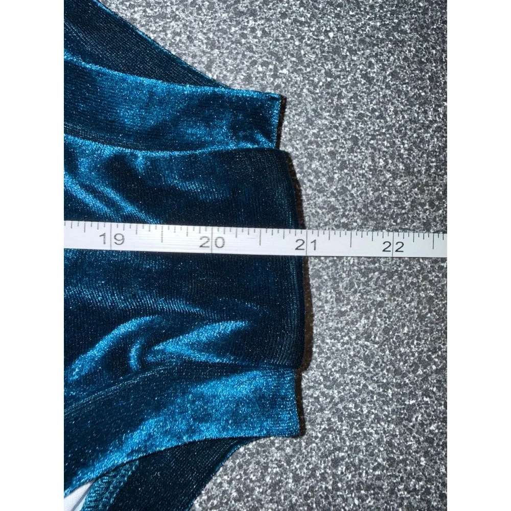 NWT! Evies Studio Dance Leotard Size Child Large Velvet Teal